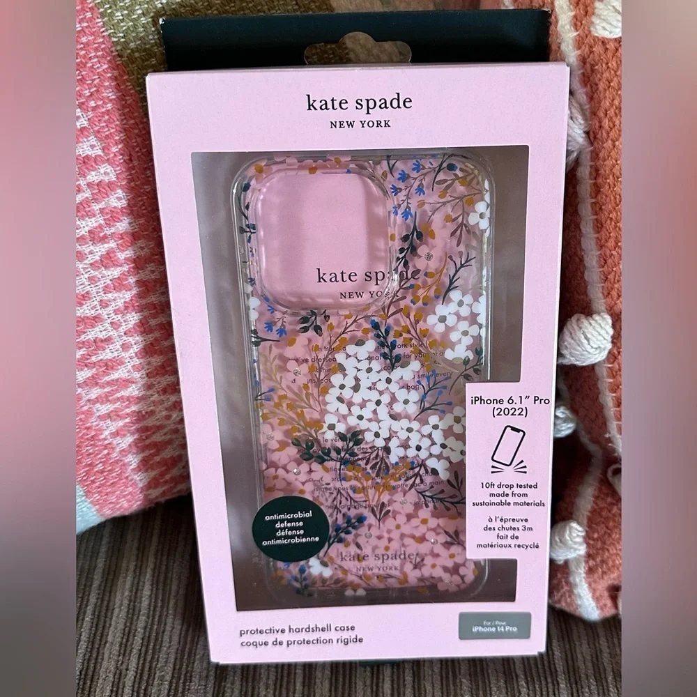 Kate Spade New York Protective Hardshell Case IPhone 14 Pro - Multi Floral NIB